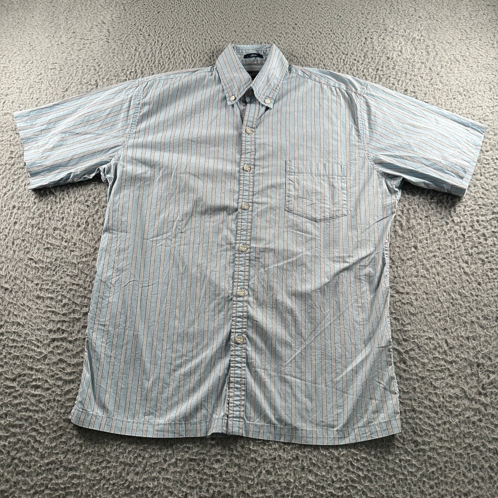 Reyn Spooner Men's Casual Button-Down Shirt Light Blue S Cotton Striped - Picture 2 of 9